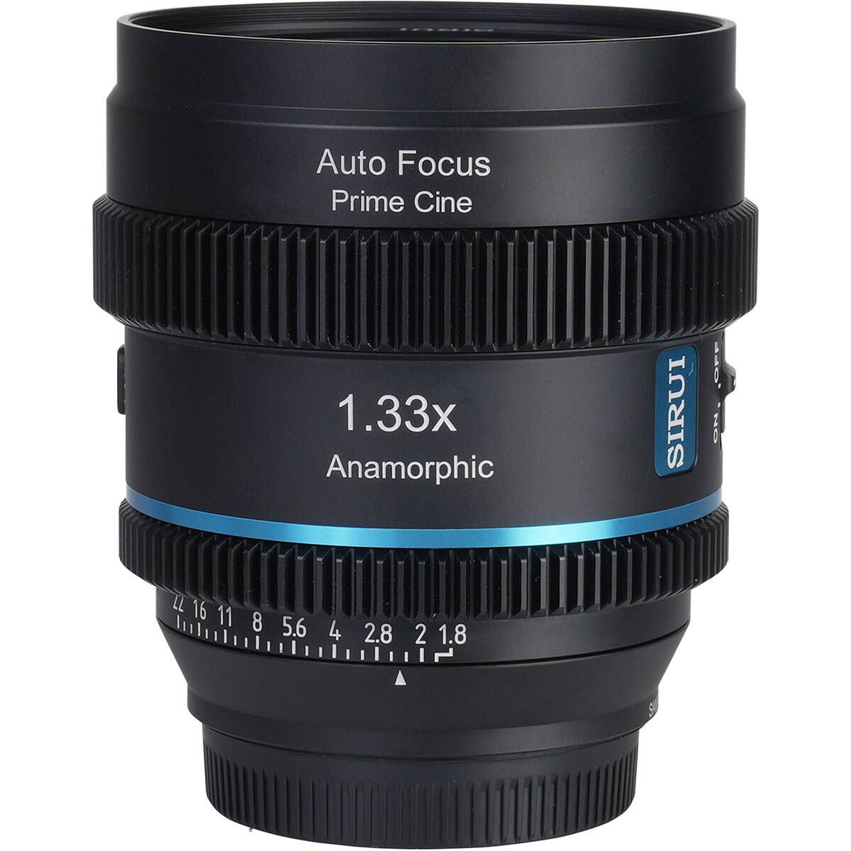 LL 16 11  
8  
Auto Focus Prime Cine  
1.33x Anamorphic  
5.6 4 2.8 2 1.8  
SIRUI  
OEL NO