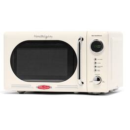Nostalgia - Retro 0.7 cu. ft. 700-Watt Countertop Microwave Oven - Ivory