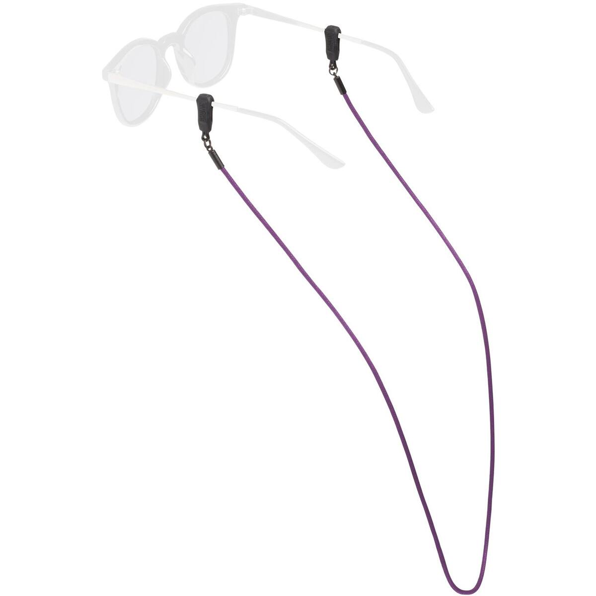 Front. Chums - Chums Waxed Cotton Sunglasses Eyewear Retainer - Eggplant - Purple.