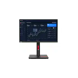 Lenovo - ThinkVision 21.5" IPS LED FHD 60Hz Monitor (HDMI, DP, VGA) - Raven Black