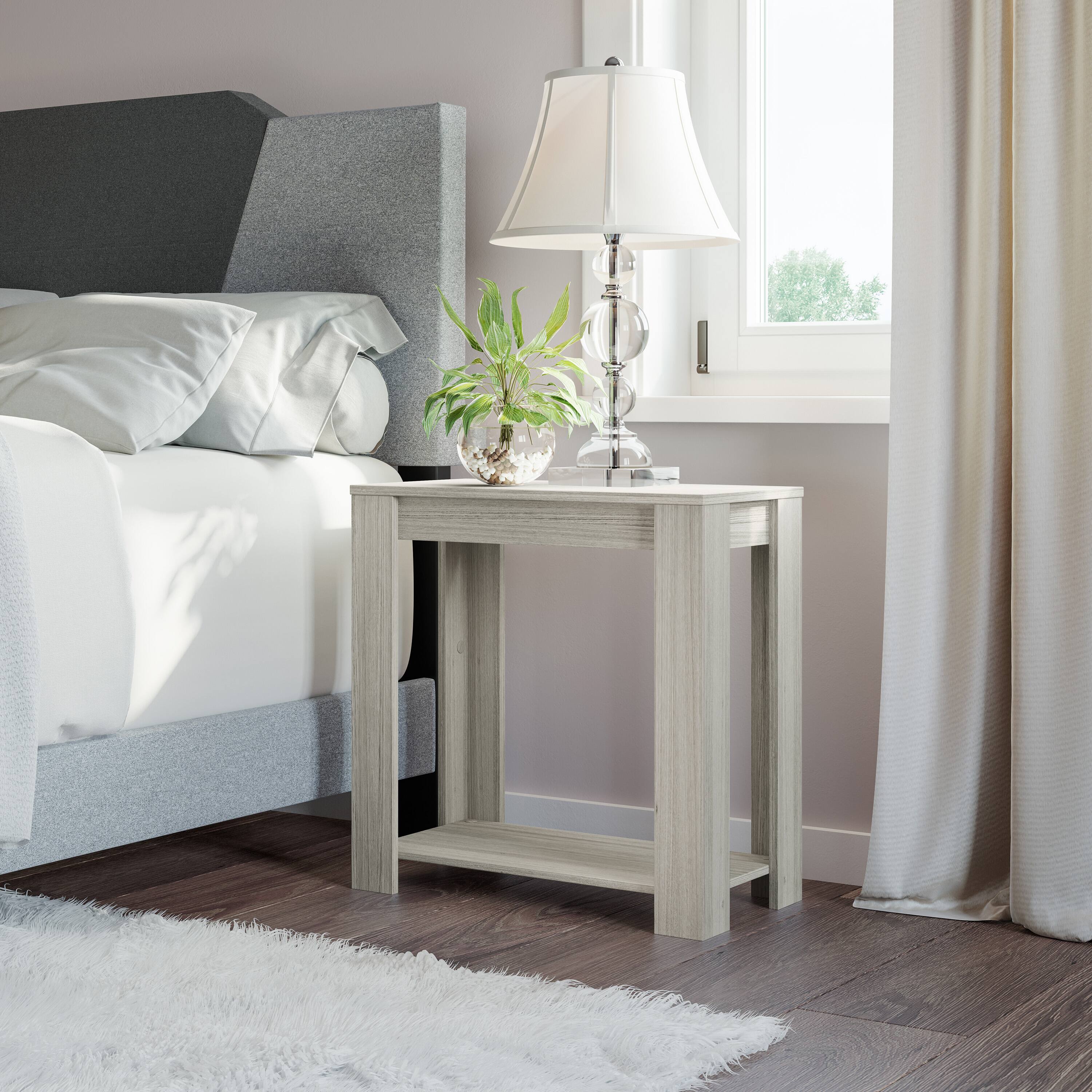 Alt View 3. Boyd Sleep - Boyd Sleep Brisbane Low Profile Open Storage Nightstand - Barnwood Grey.