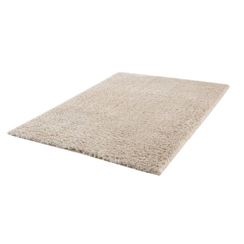 Alt View 5. HTUTWOO - Polyester Shag Area Rug - Cream 5x7, Machine Woven Plush Rug, High Pile 0.75", Soft Pile for High-Traffic Areas - Cream.