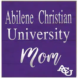 Jardine - Abilene Christian University Wildcats 10'' x 10'' Team Mom Plaque - Purple