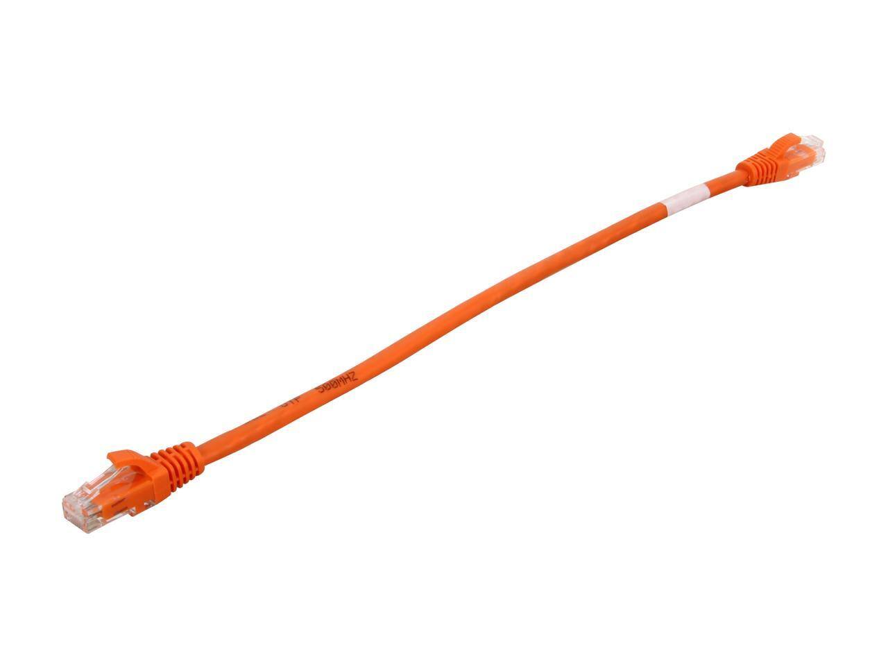 Alt View 1. Cables to Go - C2G 27810 Cat6 Cable - Snagless Unshielded Ethernet Network Patch Cable, Orange (1 Foot, 0.30 Meters).