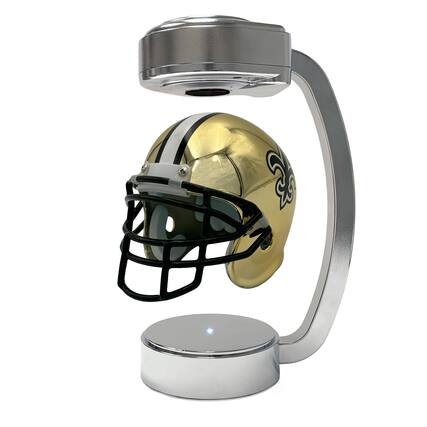 Front. Pegasus - New Orleans Saints Mini Chrome Hover Helmet - Multicolor.