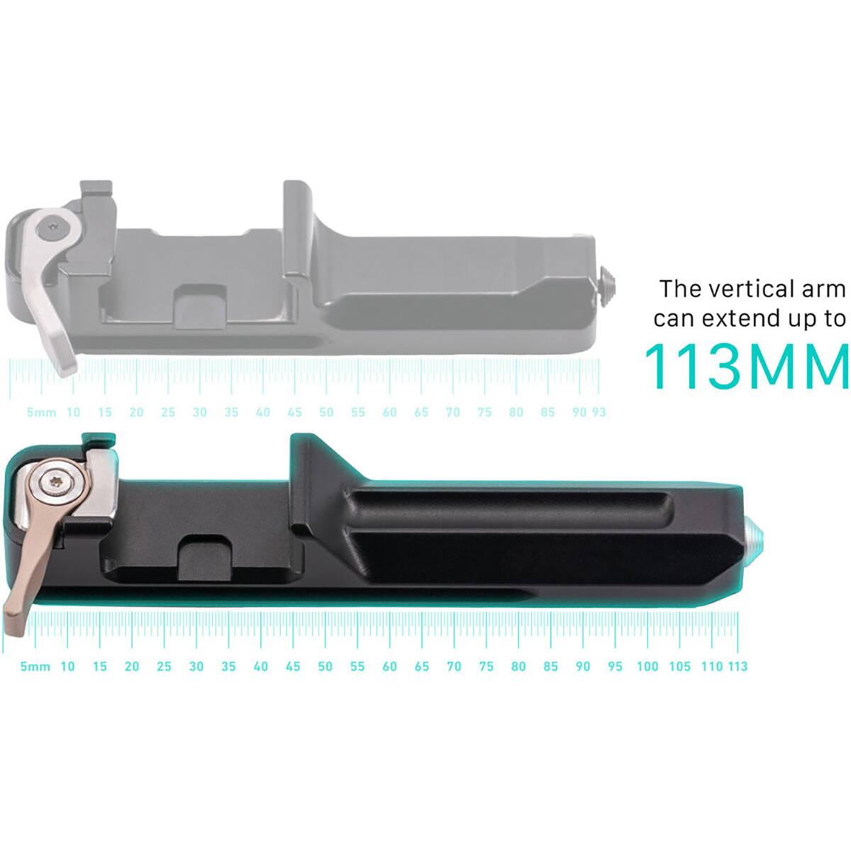 5mm 10
15
20
25
30
35
40
45
50
55
60
65
70
75
80
85
90
93
The vertical arm can extend up to 113MM
5mm 10
15
20
25
30
35
40
45
50
55
60
65
70
75
80
85
90
95
100
105
110
113