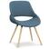 Angle. Simpli Home - Malden Bentwood Dining Chair - Denim Blue.