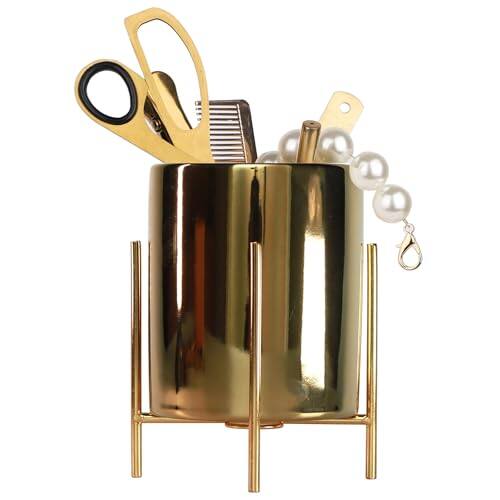 Front. Vulpecula Spade - Gold Pen Holder Pen cup & Pen Holders Desk Accessores.