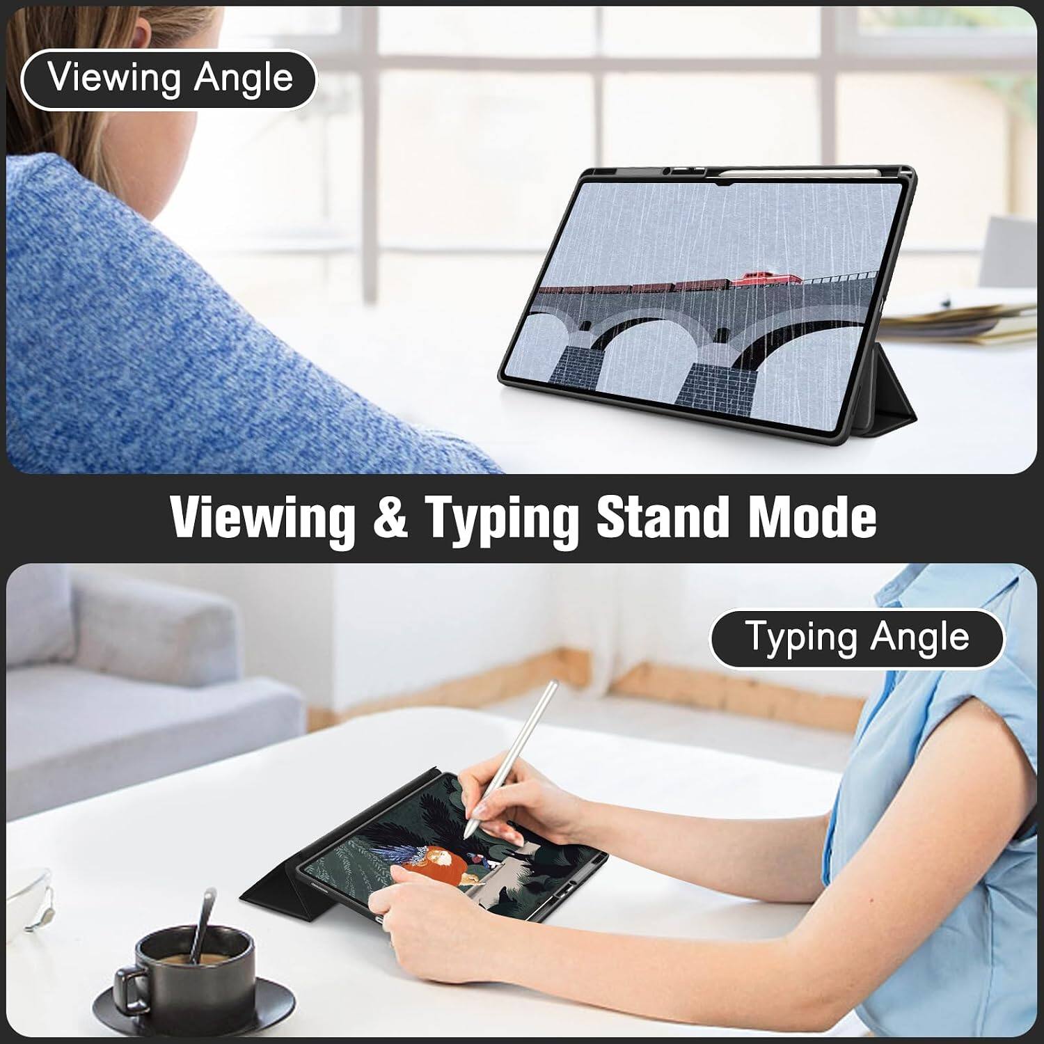 Viewing Angle  
Viewing & Typing Stand Mode  
Typing Angle