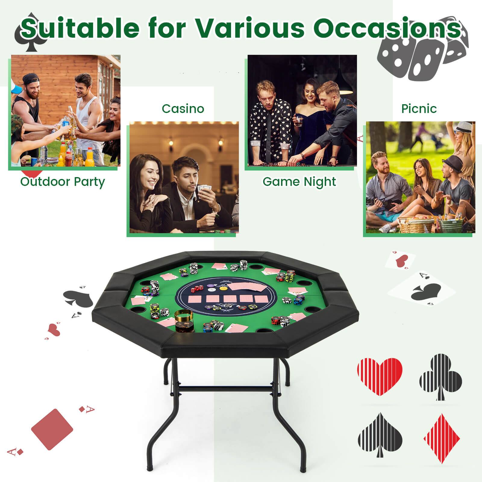 Suitable for Various Occasions
Casino
Picnic
Outdoor Party
Game Night
