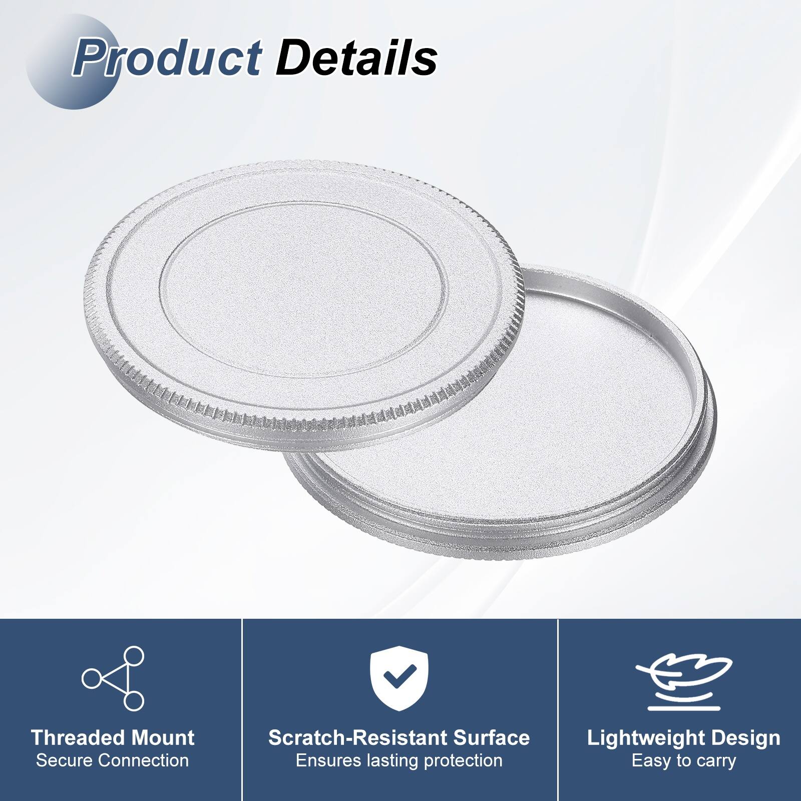 Product Details

- Threaded Mount
  - Secure Connection

- Scratch-Resistant Surface
  - Ensures lasting protection

- Lightweight Design
  - Easy to carry