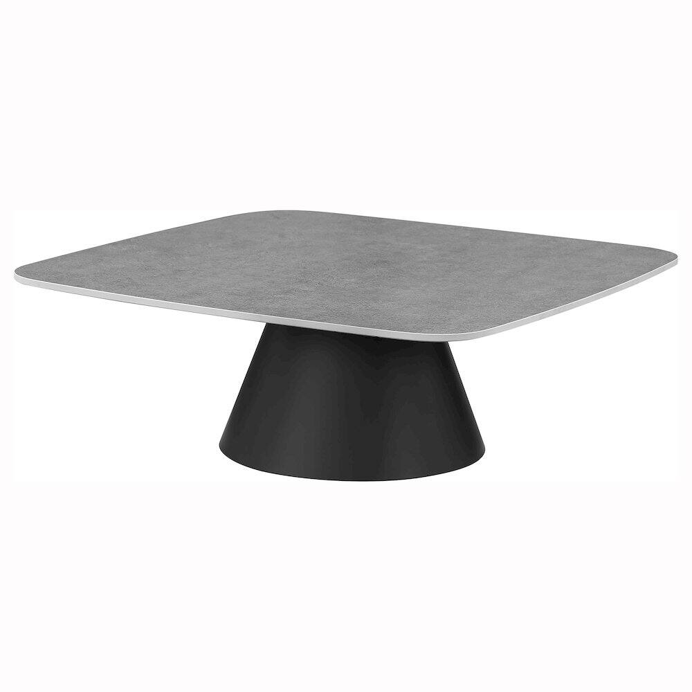 Back. Coaster Co. of America - Eason 2-piece Cocktail Coffee Table Set Concrete and Black - Concrete.