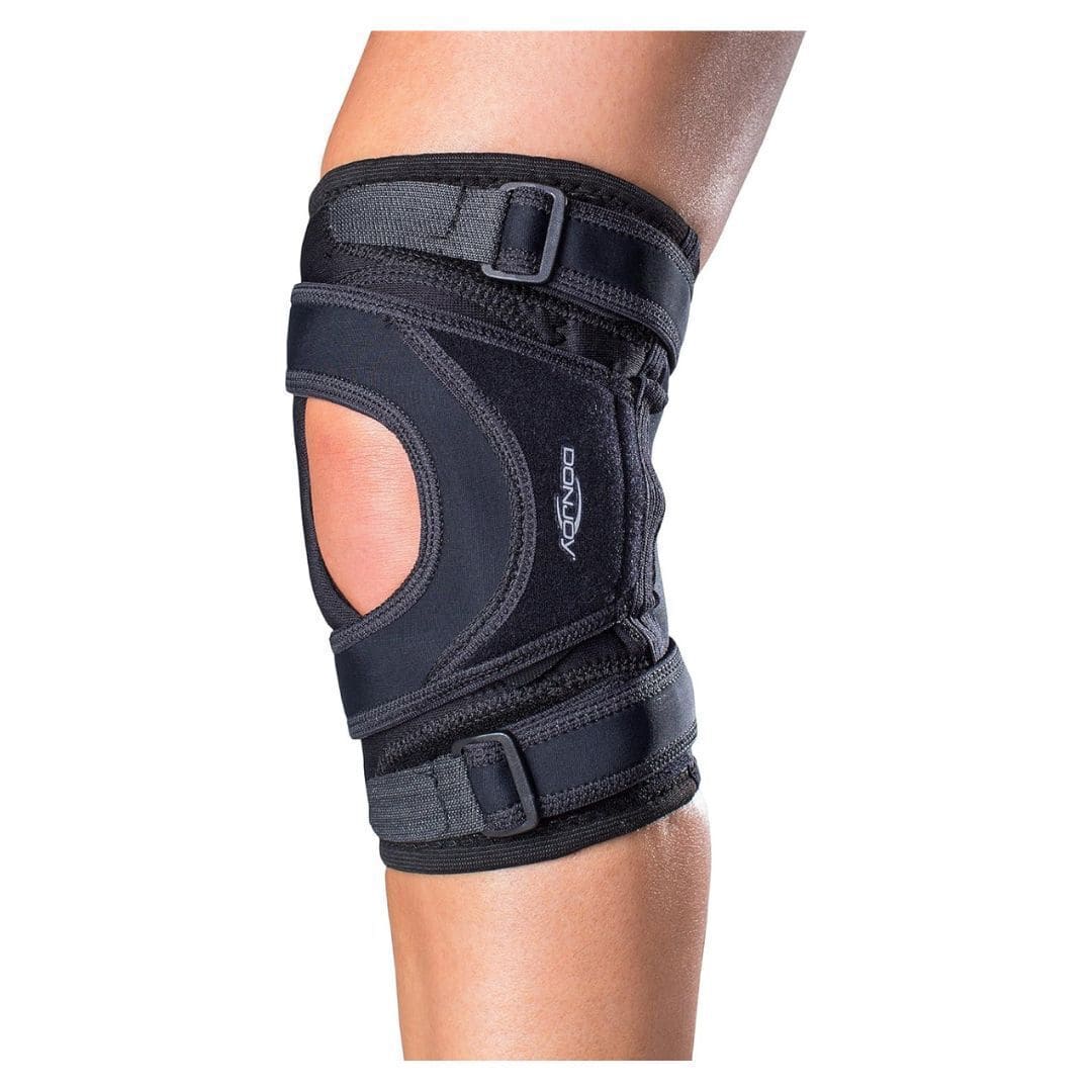 DonJoy - Tru-Pull Lite Knee Support Brace: Right Leg, Large - Black