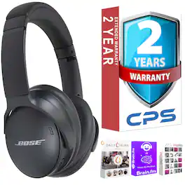 Bose - QuietComfort SC Wireless Headphones w/ Soft Case + Software + 2 Yr Warranty - Black