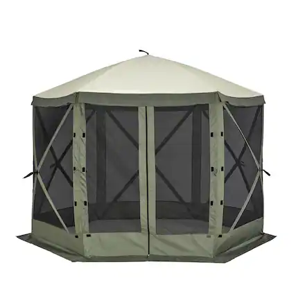Front. Boyel Living - Pop Up Gazebo Tent Waterproof Outdoor Event Canopy Shelter - Army Green.