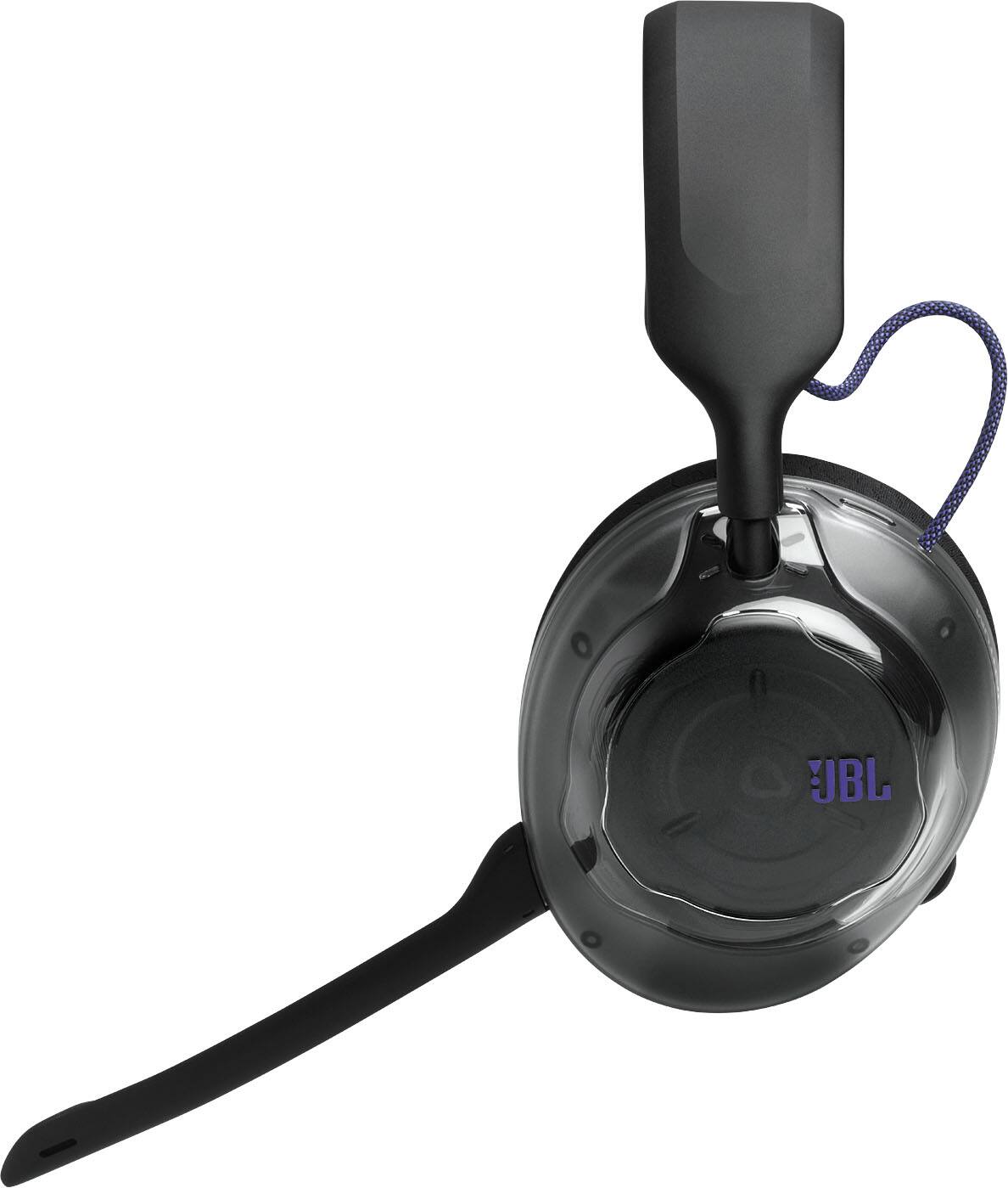 Angle. JBL - Quantum 520X - Wireless Bluetooth Over-the-Ear universal gaming headset - 2026 - Black.