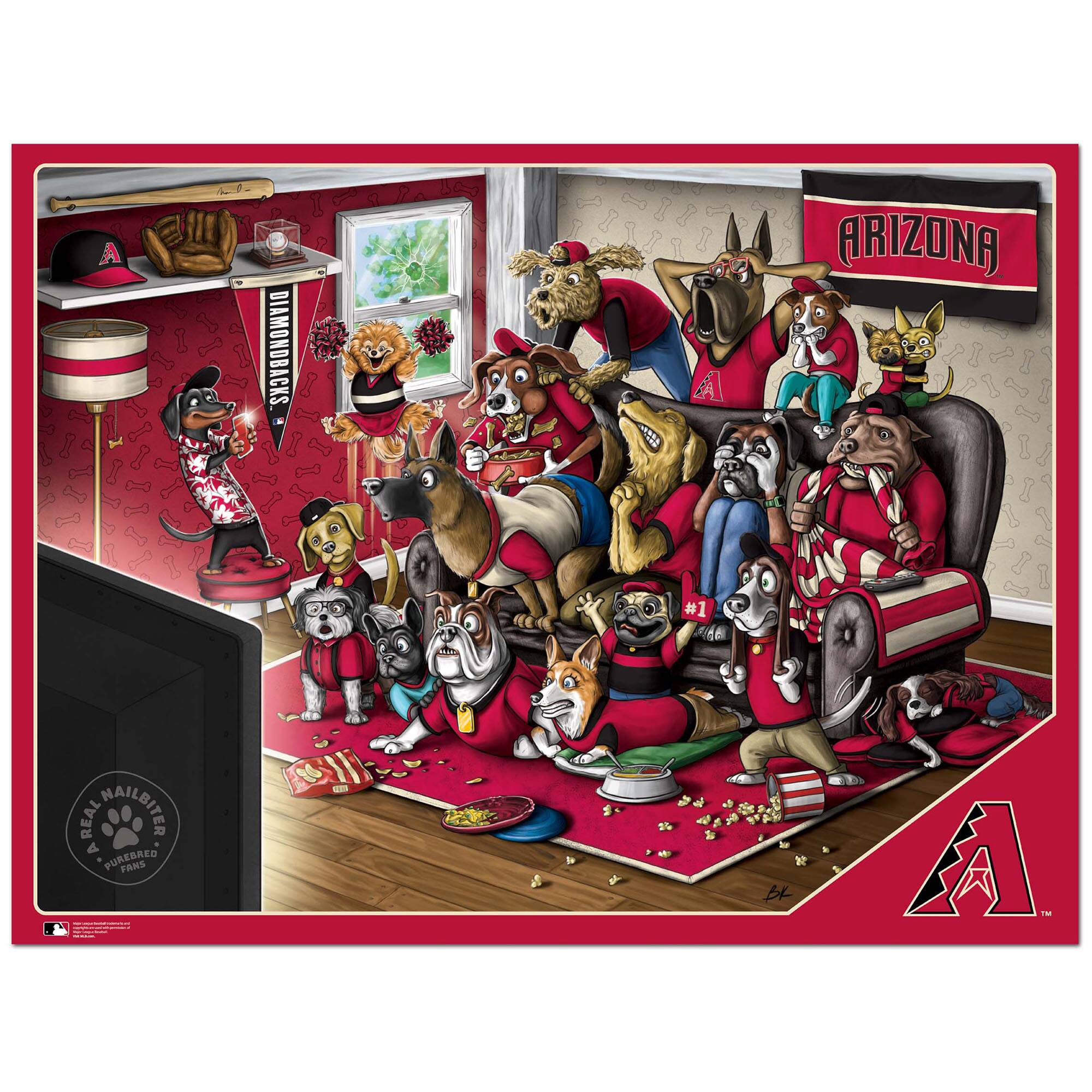 A DIAMONDBACKS. A ARIZONA #1 SA REAL WAILBITER A PUREBRED FANS A 1M