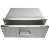 Coyote Outdoor Living 28" Single Storage Drawer - Stainless Steel - Front_Zoom