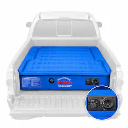 Pittman Outdoors - Truck Bed Air Mattress with Pump for Standard Truck Beds, 6' - Blue