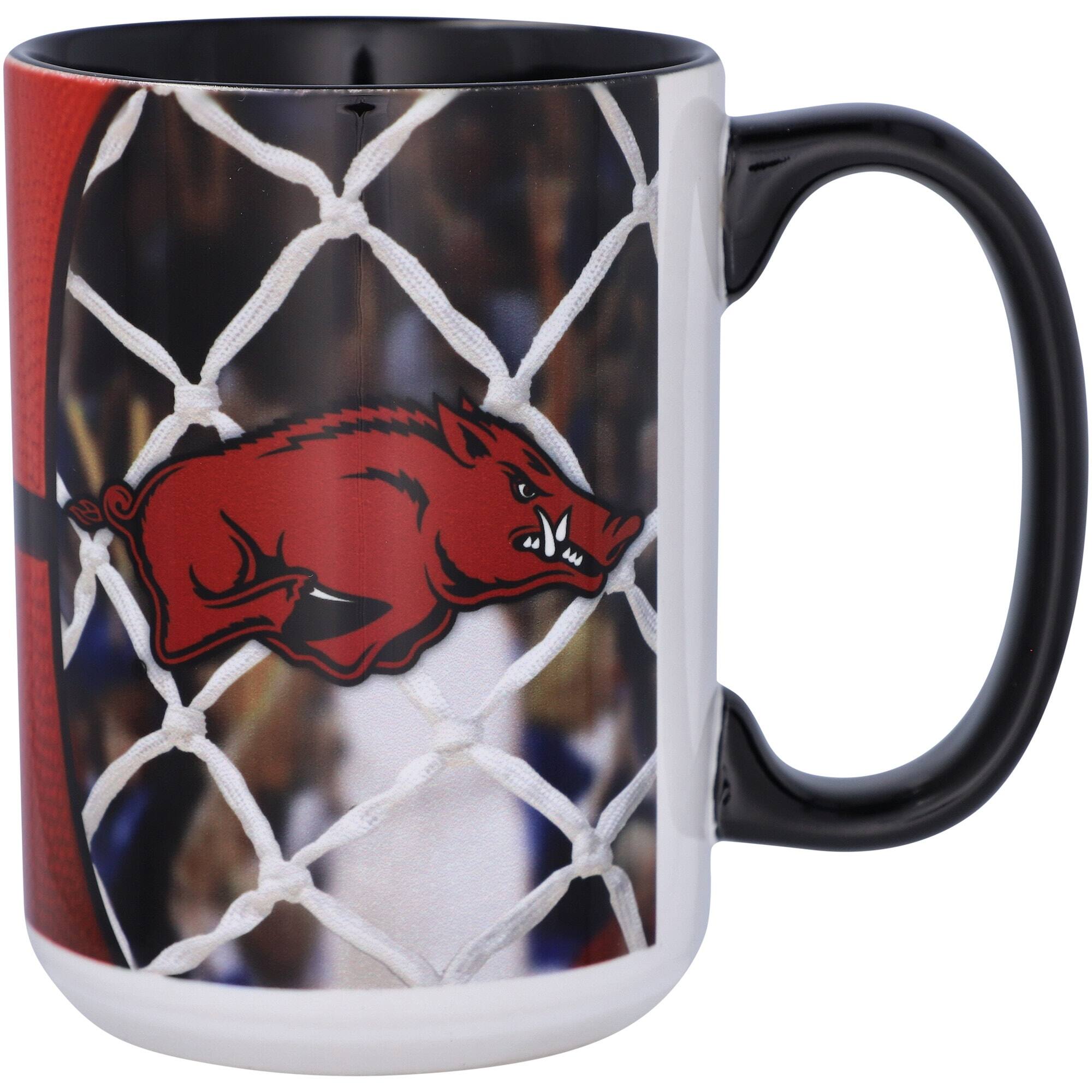 Alt View 1. Indigo Falls - Arkansas Razorbacks 15oz. Basketball Mug - Multicolor.