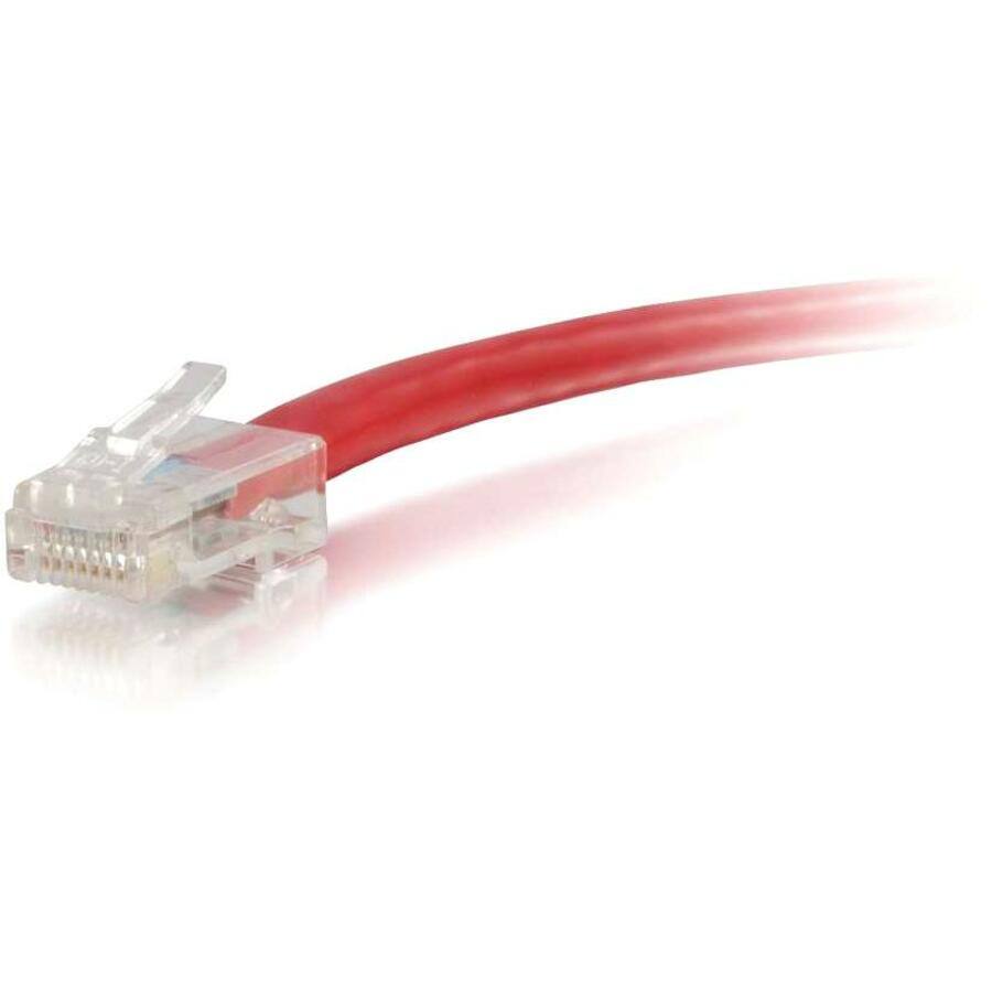 Front. C2G - C2G 6 ft Cat6 Non Booted UTP Unshielded Network Patch Cable - Red - 6 ft Category 6 Network Cable for Network Device.