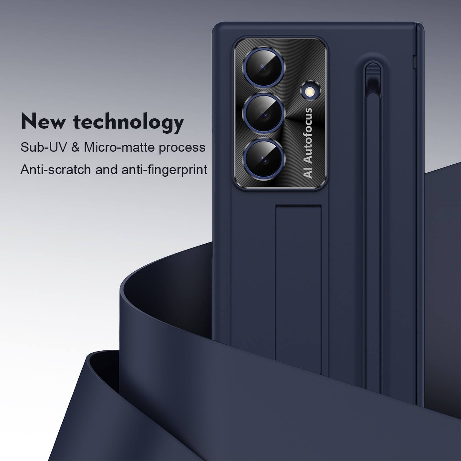 New technology  
Sub-UV & Micro-matte process  
Anti-scratch and anti-fingerprint  
AI Autofocus