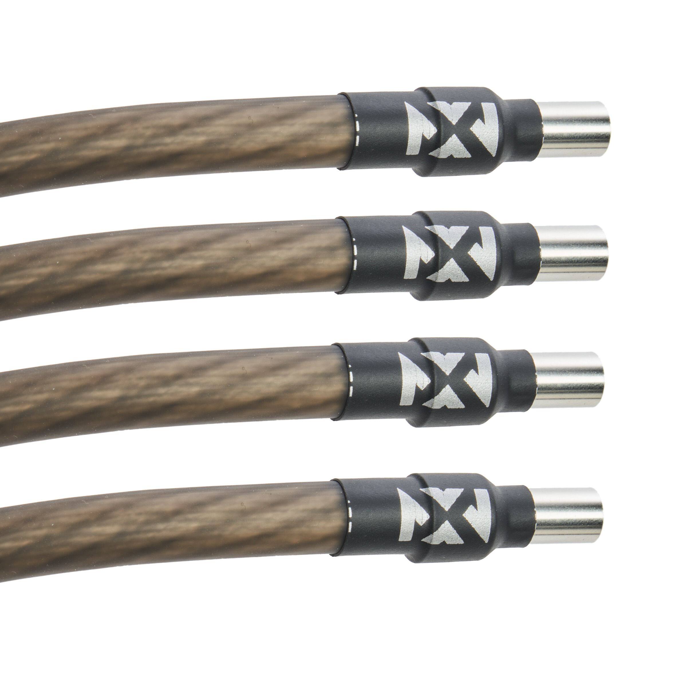 Angle. NVX - XWF44PK Four Pack of 4 AWG Wire End Ferrules with Heat Shrink Tubing Included.