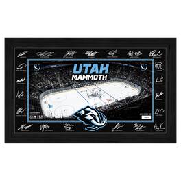 Highland Mint - Utah Mammoth 2025 Signature Rink Framed Art - Multicolor