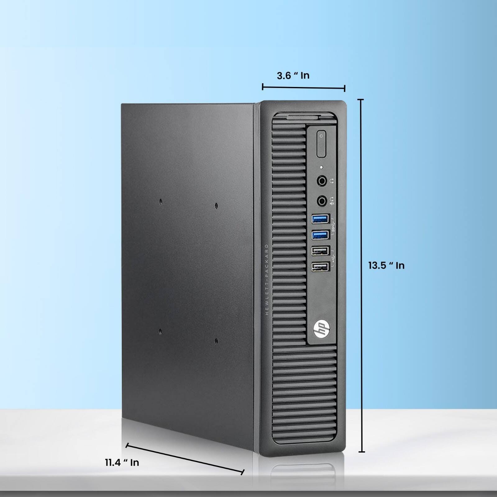 a. 3.6" In  
b. 13.5" In  
c. 11.4" In