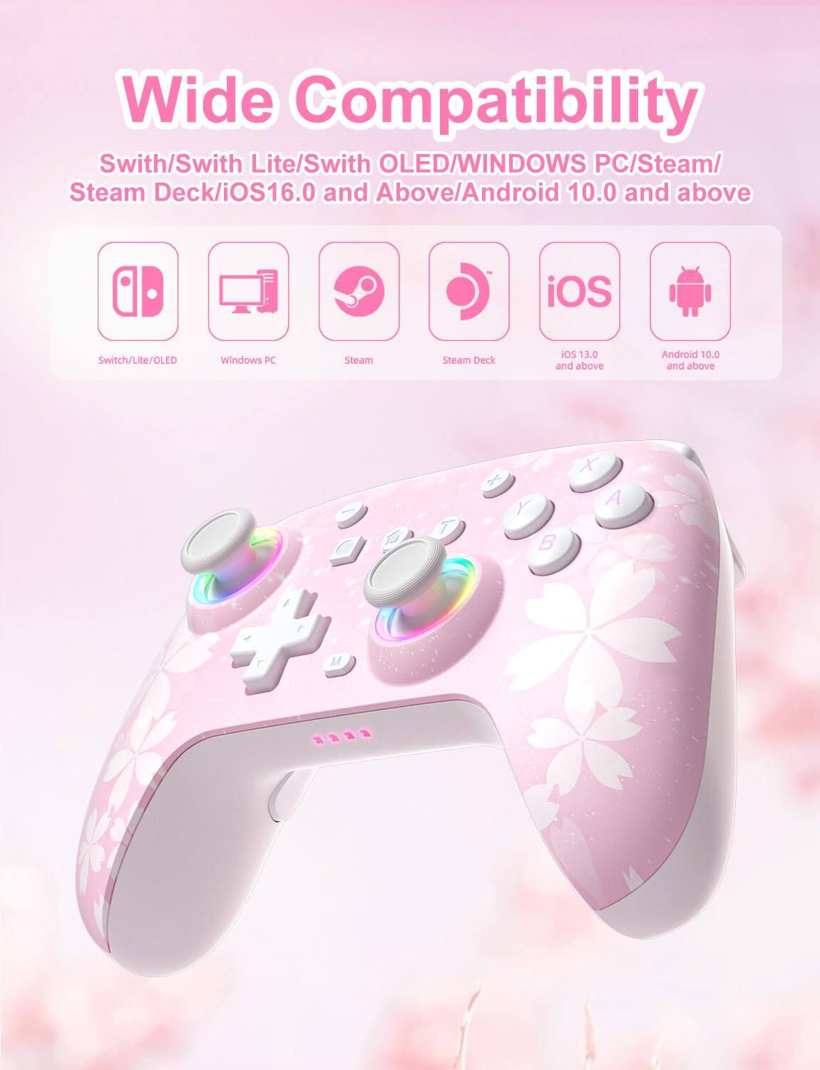 Wide Compatibility  
Switch/Switch Lite/Switch OLED/WINDOWS PC/Steam/Steam Deck/iOS 16.0 and Above/Android 10.0 and above  

Switch/Lite/OLED  
Windows PC  
Steam  
Steam Deck  
iOS 13.0 and above  
Android 10.0 and above  

1 7 + Y B A M