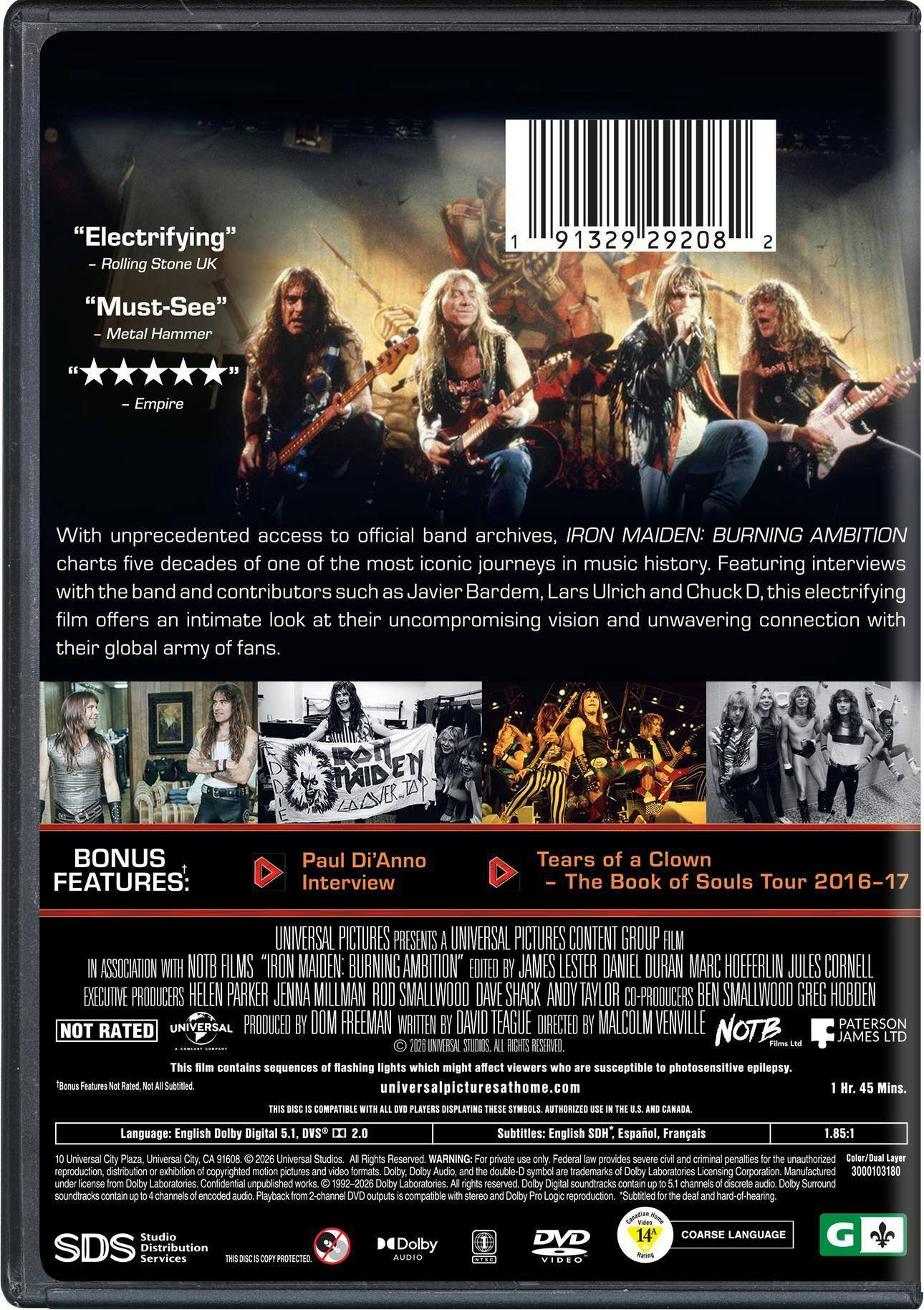Back. Iron Maiden - Iron Maiden: Burning Ambition   - DVD.