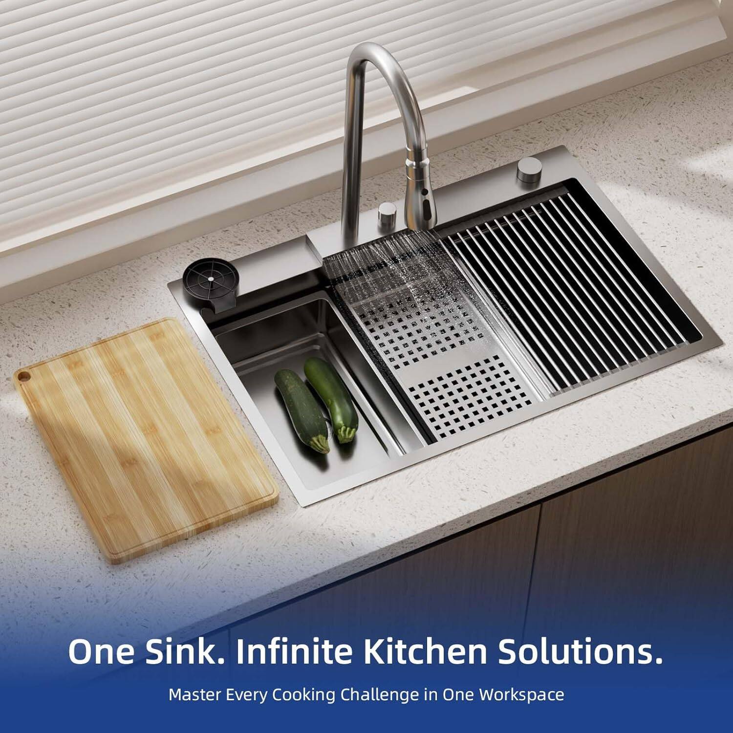 One Sink. Infinite Kitchen Solutions.  
Master Every Cooking Challenge in One Workspace