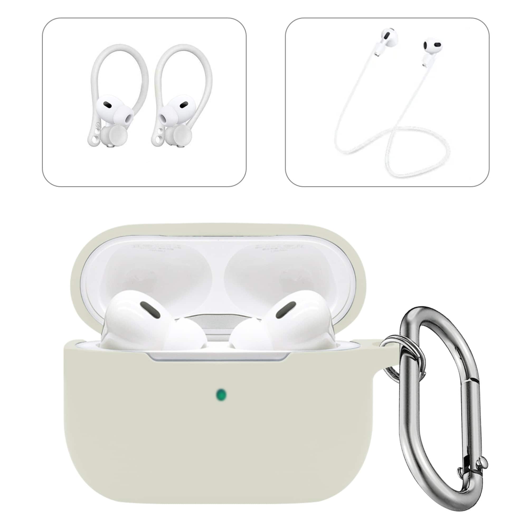 SaharaCase - Apple Airpods Pro 3 Case Kit | Added Accessories | Smooth Silicone | Anti-Shock Material | Venture Series - Lime Stone