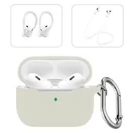 SaharaCase - Apple Airpods Pro 3 Case Kit | Added Accessories | Smooth Silicone | Anti-Shock Material | Venture Series - Lime Stone