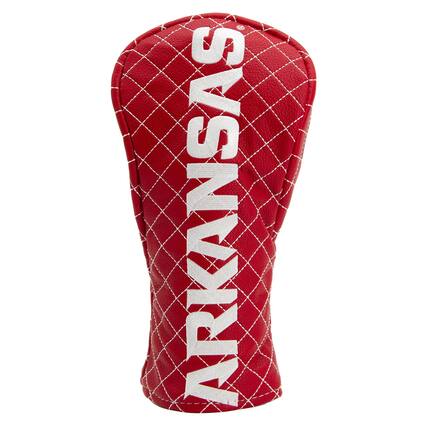 Front. Team Golf - Arkansas Razorbacks Quilted Fairway Headcover - Multicolor.