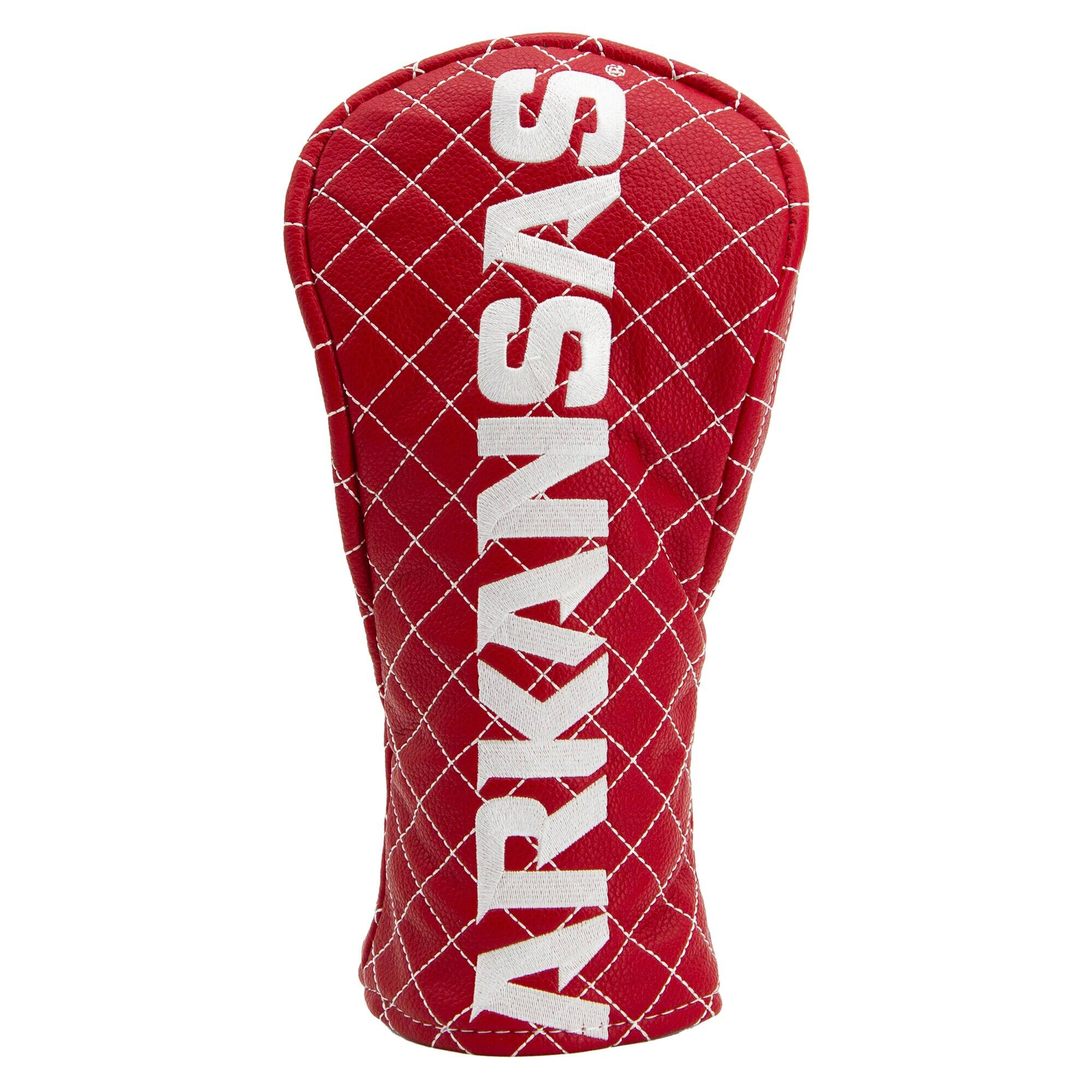 Front. Team Golf - Arkansas Razorbacks Quilted Fairway Headcover - Multicolor.