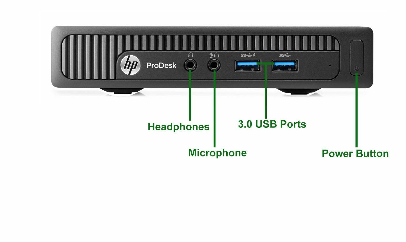 hp ProDesk SSE-SS Headphones 3.0 USB Ports Microphone Power Button