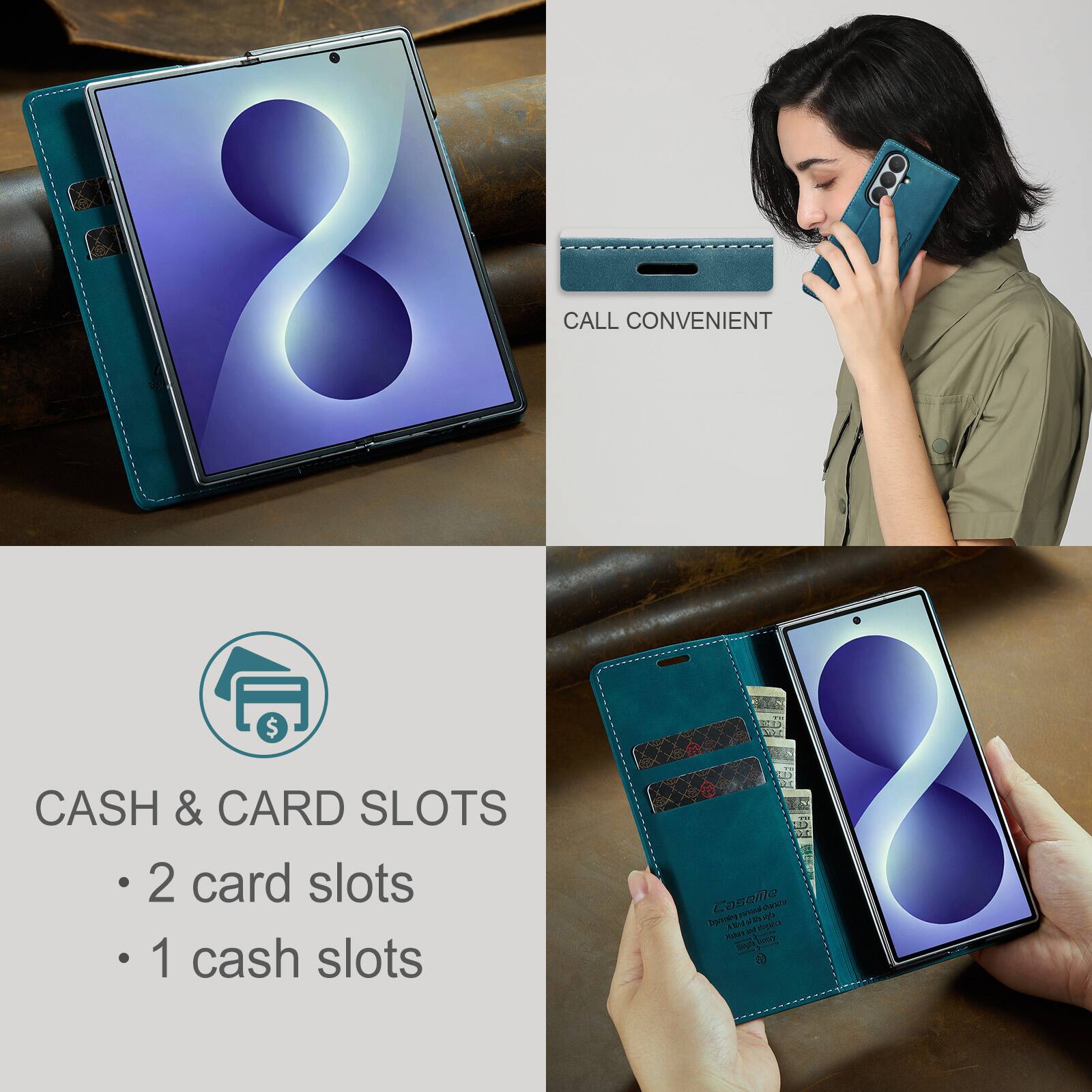 CALL CONVENIENT

CASH & CARD SLOTS
- 2 card slots
- 1 cash slots