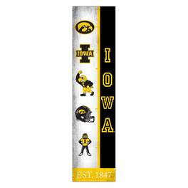 Fan Creations - Iowa Hawkeyes 6" x 24" Progression Wood Sign - Multicolor