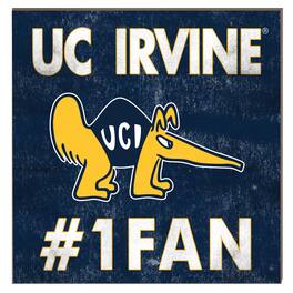 Jardine - UC Irvine Anteaters 10" x 10" #1 Fan Plaque - Navy