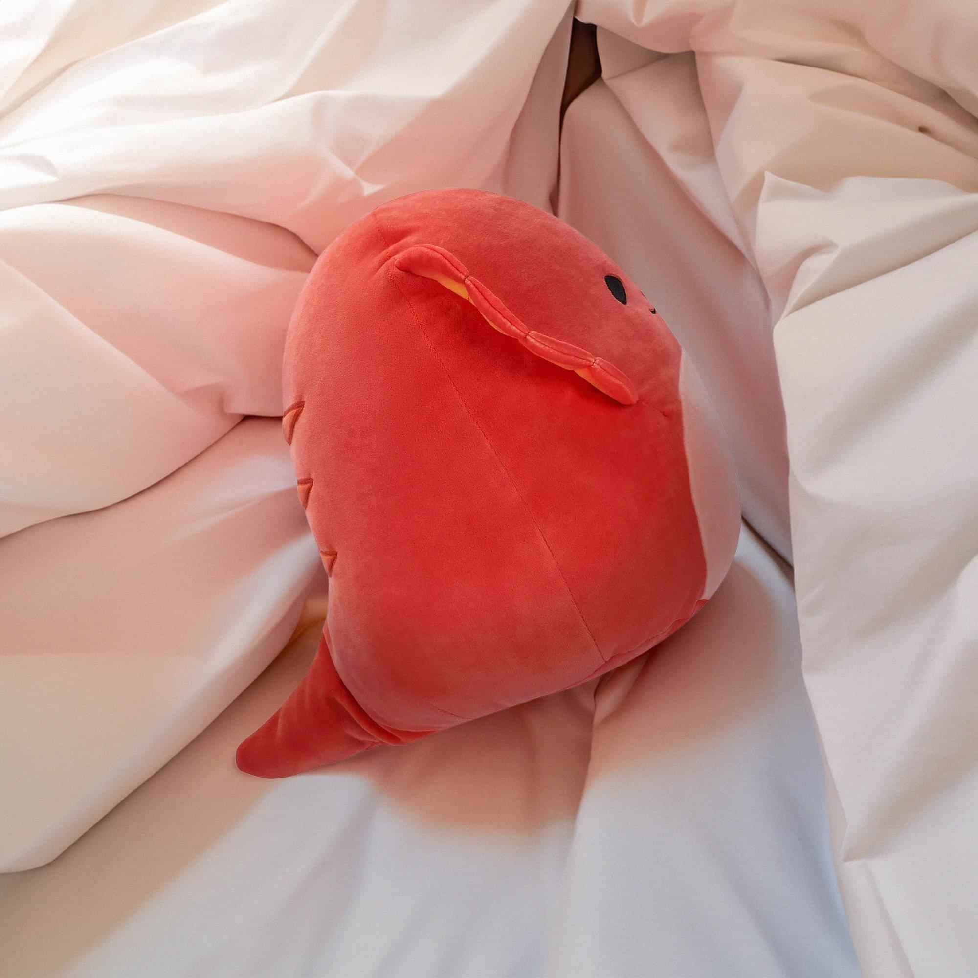 Alt View 5. Kellytoy - Squishmallow 12 Inch Plush | Maxie the Red Frilled Lizard - Red.