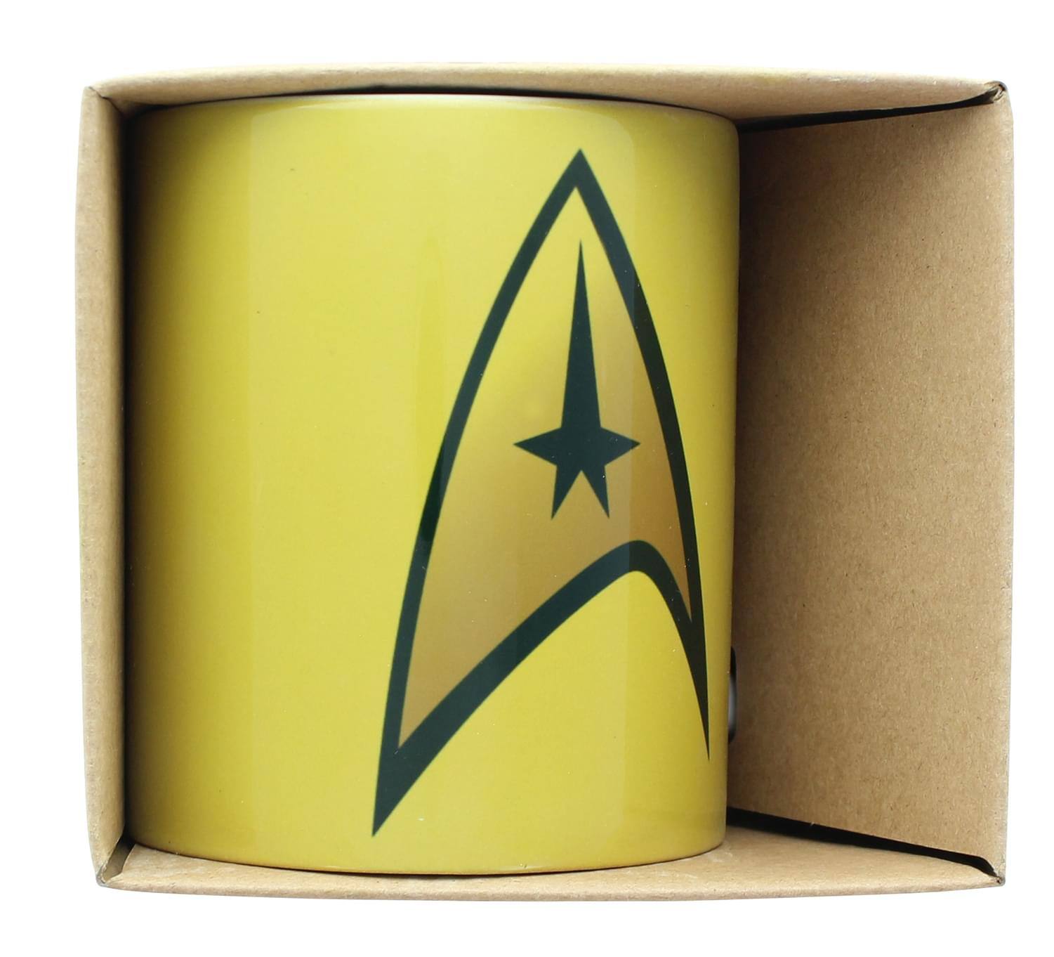 Alt View 10. NMR Distribution - Star Trek Captain Delta Logo 11oz Boxed Ceramic Mug - Yellow.