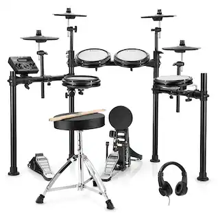 Donner music - Donner DED-200X Electronic Drum Set - Black