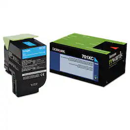 Lexmark - 70C1XC0 Return Program 4,000 Page-Yield Extra High-Yield Toner - Cyan