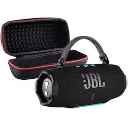 JBL - Charge 6 Portable Wireless Bluetooth Speaker with IP68 Waterproof Case Bundle - Funky