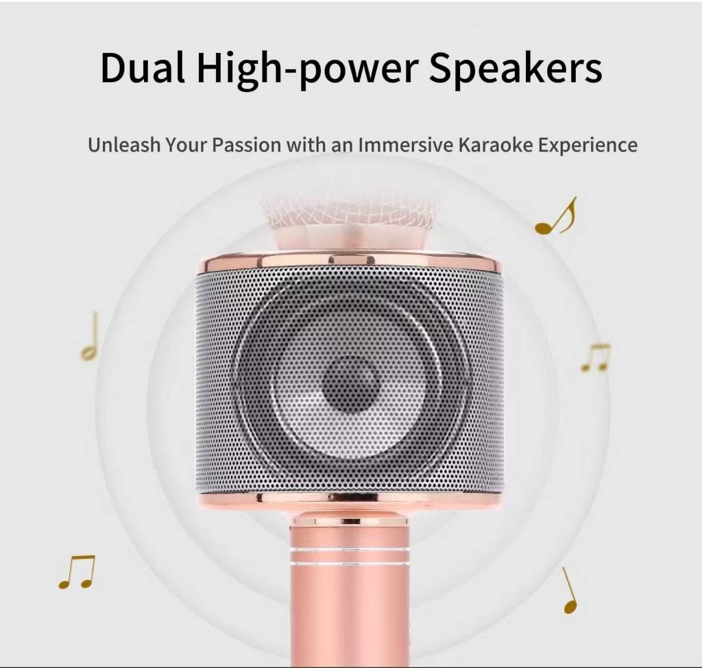 Dual High-power Speakers  
Unleash Your Passion with an Immersive Karaoke Experience