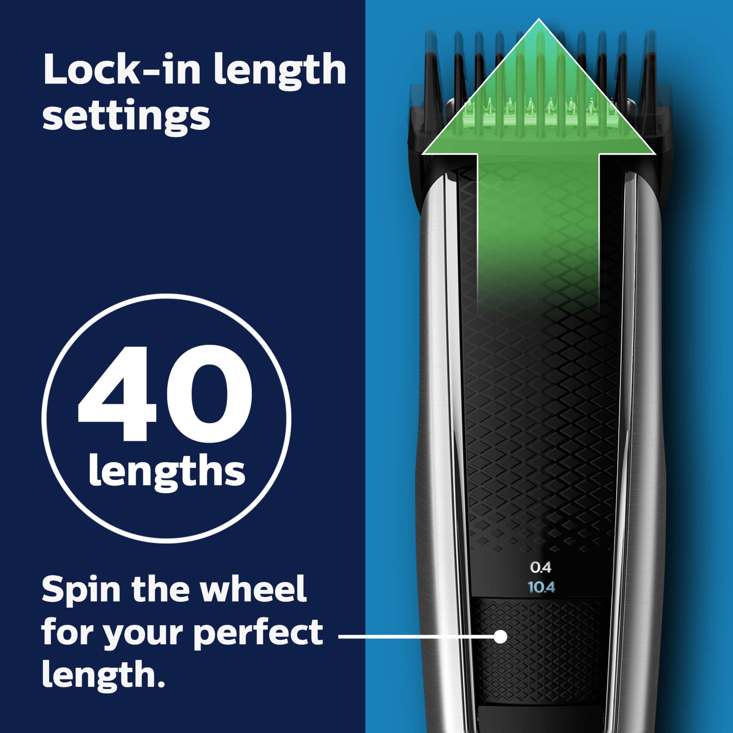 Alt View 26. Philips Norelco - Beard Trimmer and Hair Clipper Series 5000 - Black And Silver.