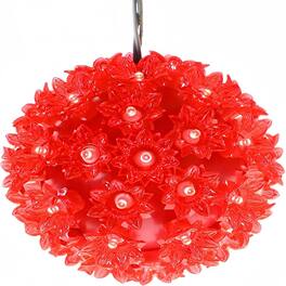 RTMB - 6" Starlight Sphere with 50 LED Lights, UL-Listed Commercial Grade - Red