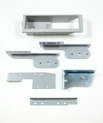Front. Fisher & Paykel - Hinge Reversal Kit for RS18 - Left Hand to Right Hand - Stainless Steel.