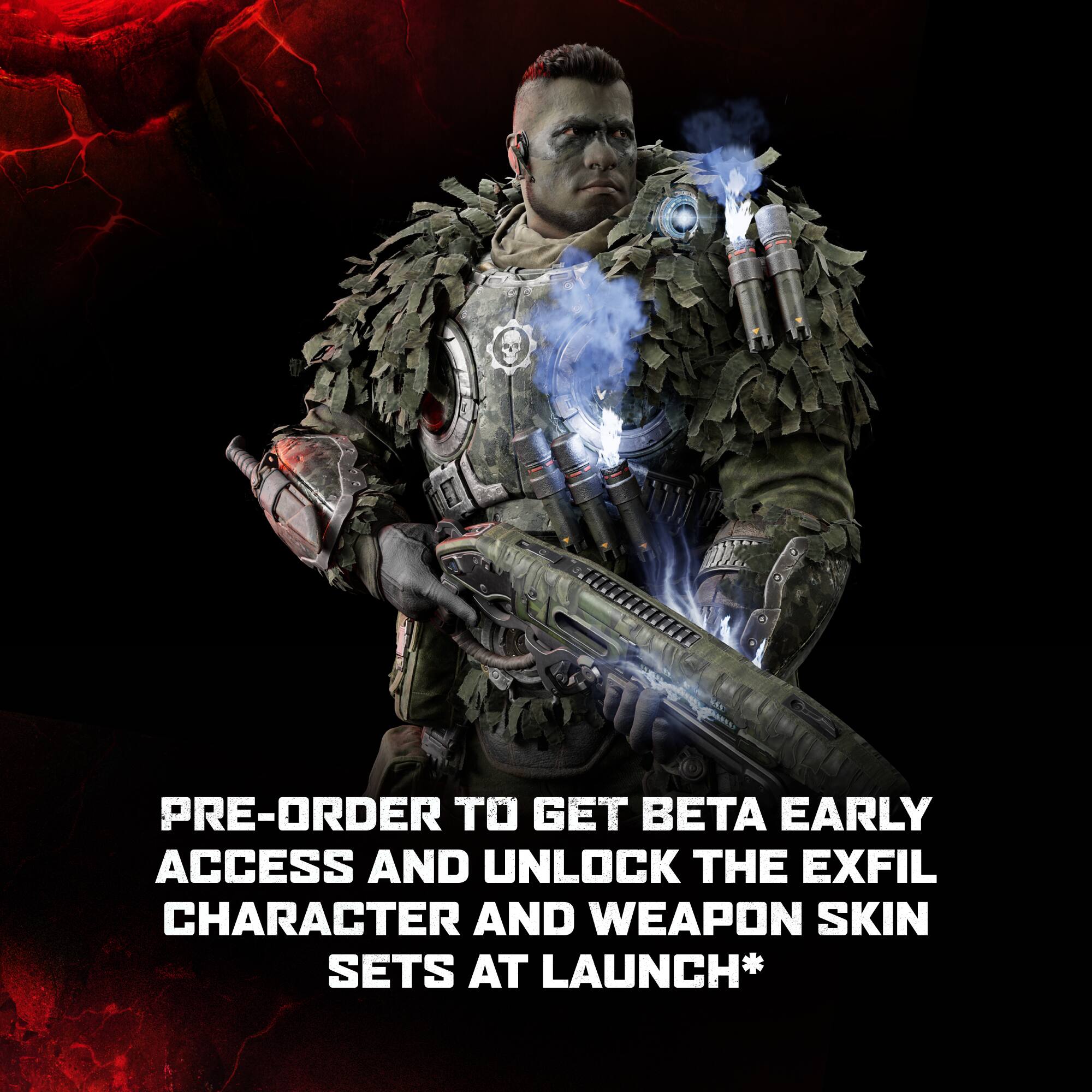 PRE-ORDER TO GET BETA EARLY ACCESS AND UNLOCK THE EXFIL CHARACTER AND WEAPON SKIN SETS AT LAUNCH*